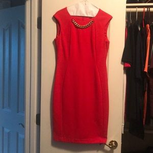 Calvin Klein red dress